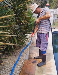 Pressure Cleaning Sandstone Paver Barwon Heads